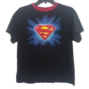 Unisex Vintage Superman Ringer T-shirt, Size S-M?